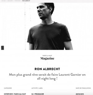 Ron Albrecht interview at parislanuit.fr