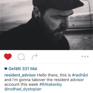 Resident Advisor’s instagram taken by Rødhåd