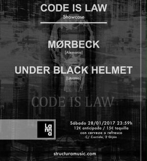 Code Is Law showcase with Mørbeck